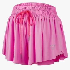Flowy pink athletic shorts